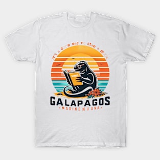 It's a good day to read a book. Marine iguana of galapagos  islands T-Shirt